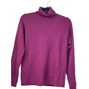 QVC Precious Fibers cashmere turtleneck sweater, maroon, NWT
